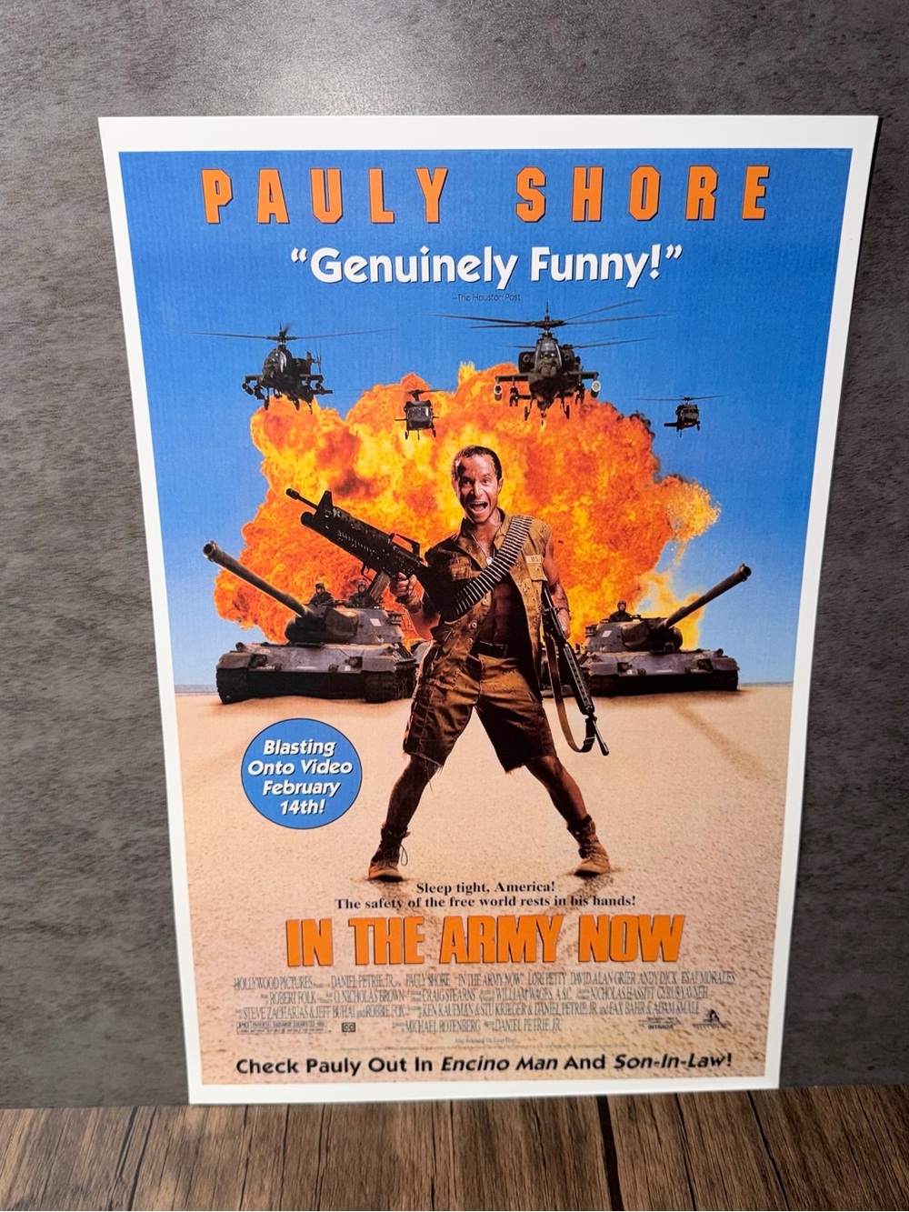 Vintage 1994 "In The Army Now" Movie Promo Poster Print – Pauly Shore – 11x17"